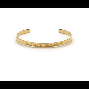 Coordinates Cuff Bracelet Latitude and Longitude For Los Angeles
